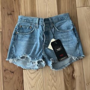 Levi’s 501 high rise shorts. Never worn.  Price is final.